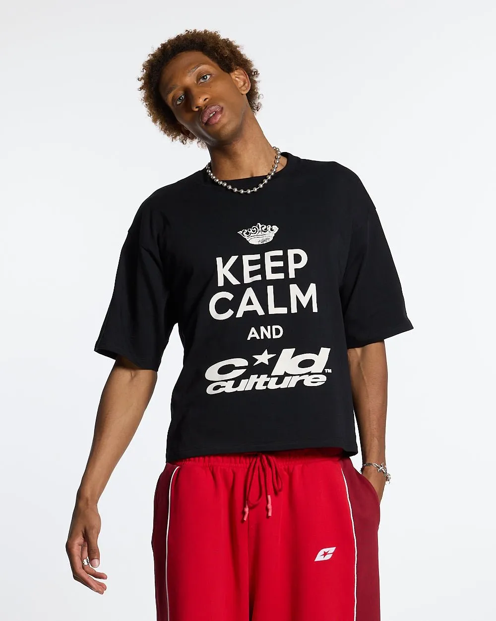KEEP CALM TEE BLACK sold by Cold Culture product image thumbnail 3