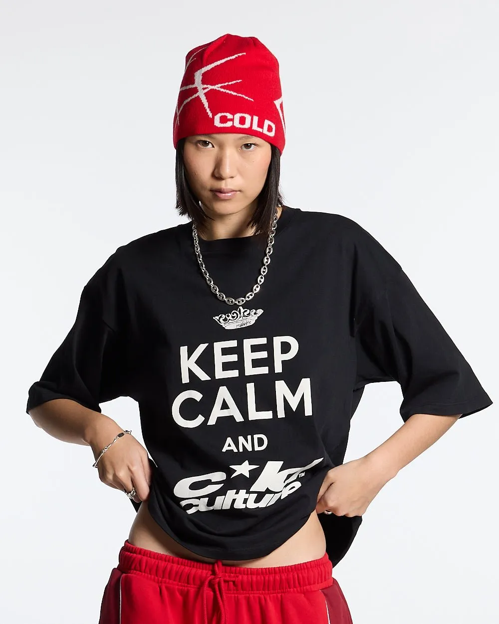 KEEP CALM TEE BLACK sold by Cold Culture product image thumbnail 5