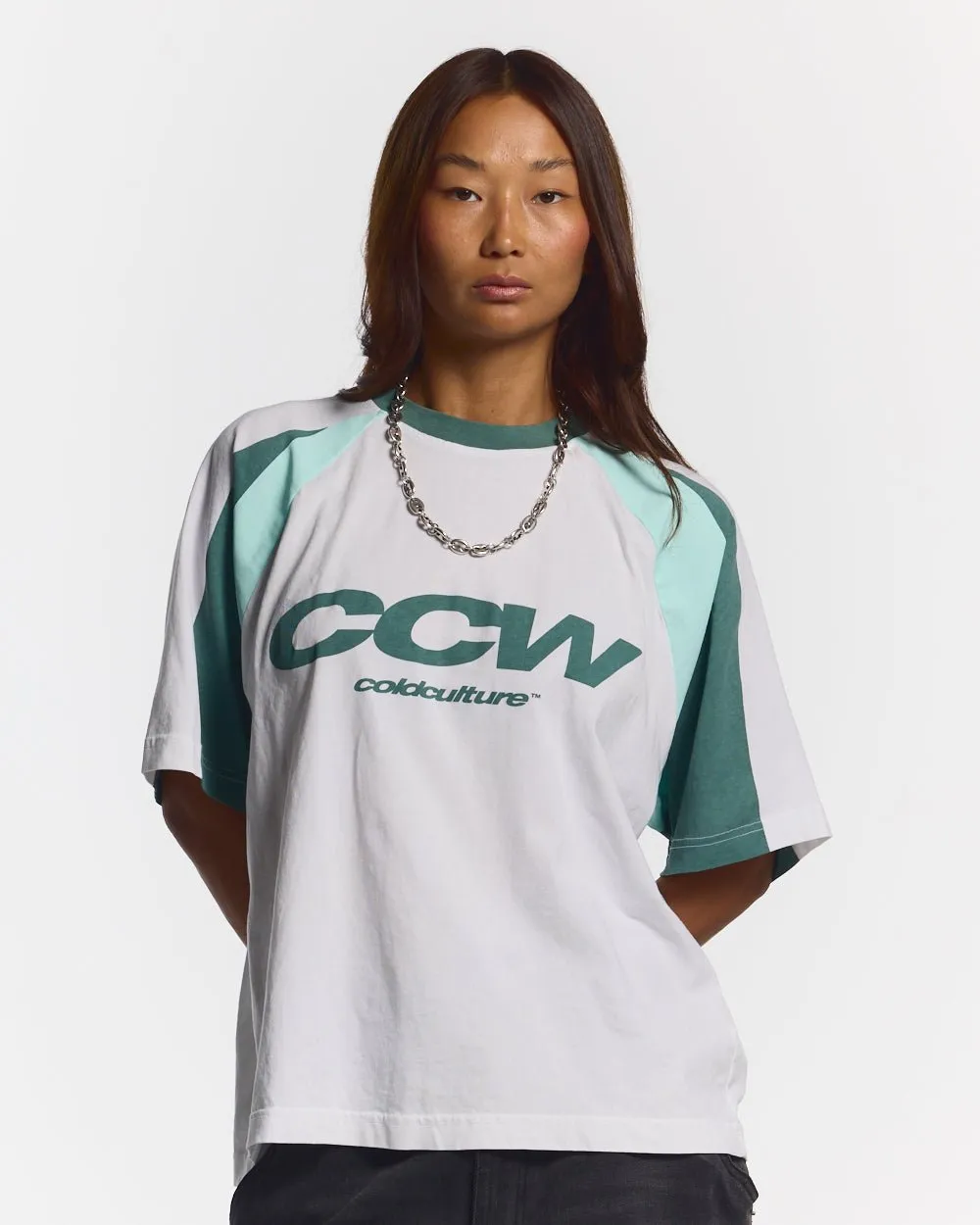 AIRBORNE TEE WHITE AND GREEN sold by Cold Culture product image thumbnail 5