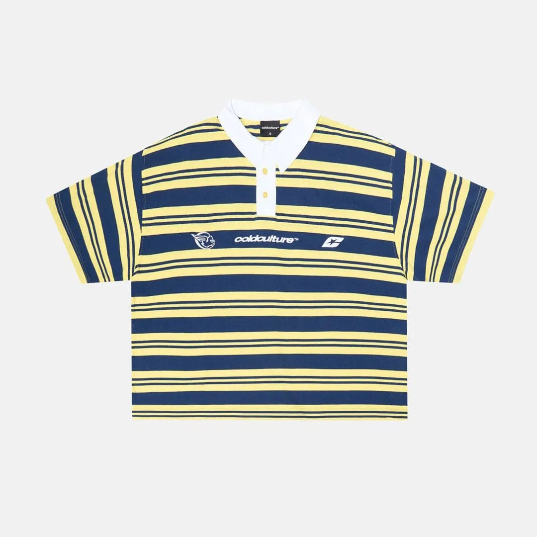 AEROSTRIPES POLO YELLOW/BLUE sold by Cold Culture product image thumbnail 2