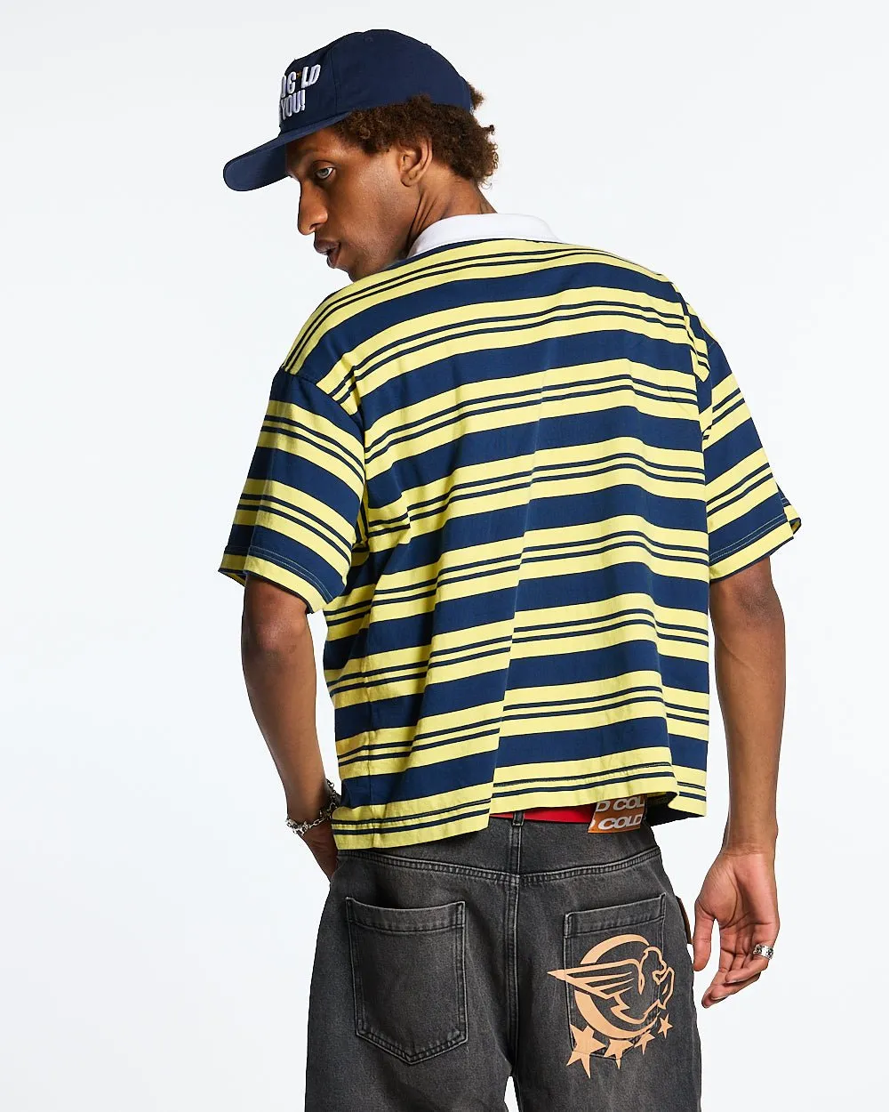 AEROSTRIPES POLO YELLOW/BLUE sold by Cold Culture product image thumbnail 5