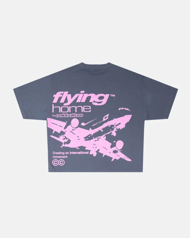 FLYING HOME TEE INDIA INK sold by Cold Culture