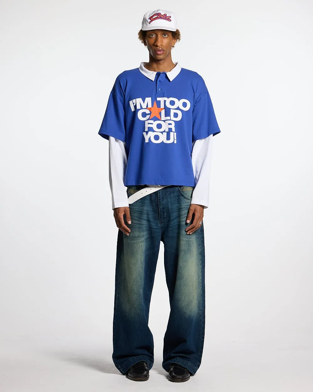 LAX LONGSLEEVE POLO INTENSE BLUE sold by Cold Culture product image thumbnail 3