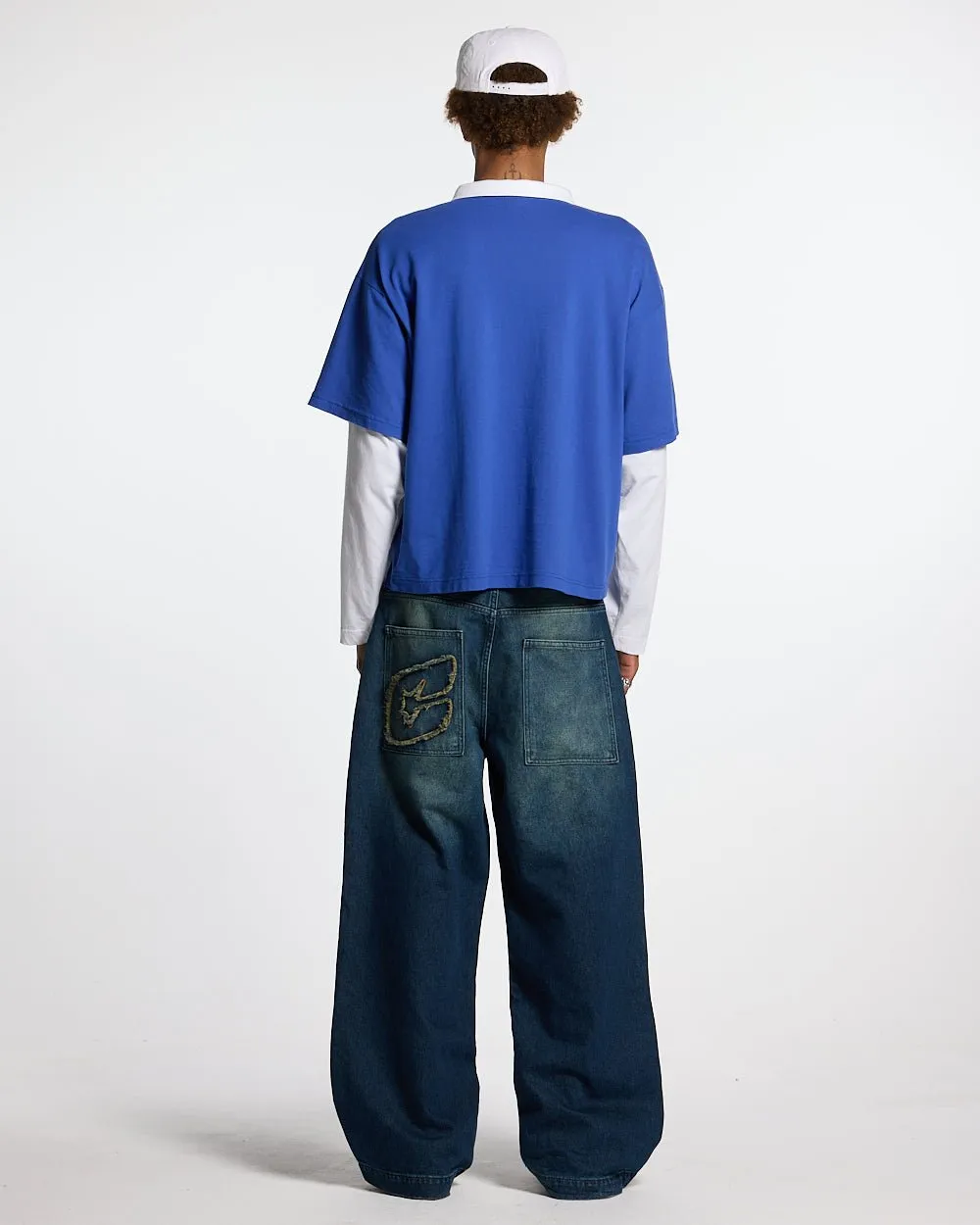 LAX LONGSLEEVE POLO INTENSE BLUE sold by Cold Culture product image thumbnail 5