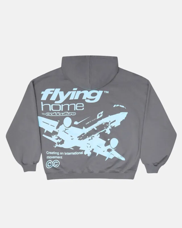 FLYING HOME HOODIE SMOKEY GREY sold by Cold Culture