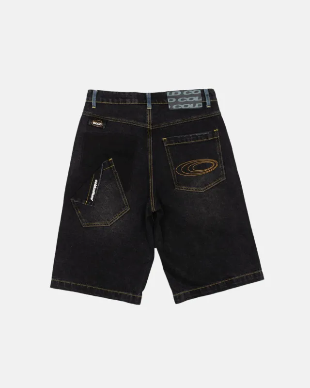 POCKET KO SHORTS BLACK DENIM sold by Cold Culture