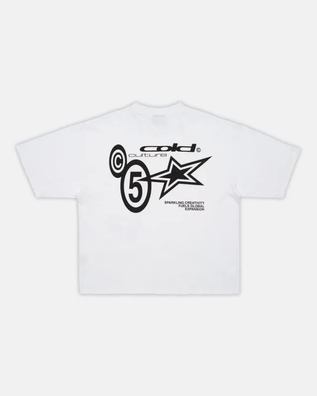 SUPERNOVA TEE WHITE sold by Cold Culture