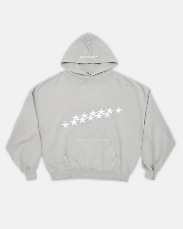 STARS HOODIE PALE GREY made by Cold Culture