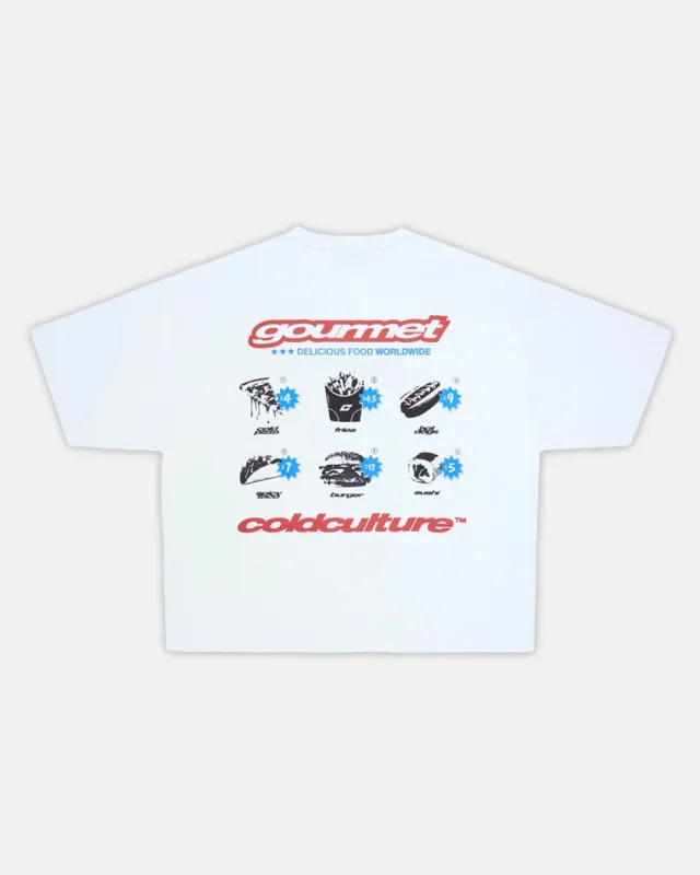 GOURMET TEE WHITE sold by Cold Culture