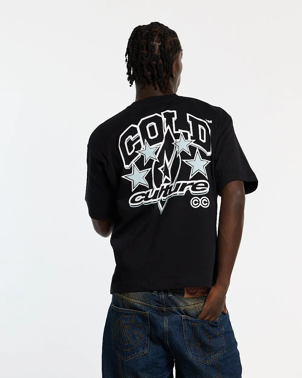 FROM COLD TO THE STARS TEE BLACK sold by Cold Culture product image thumbnail 2