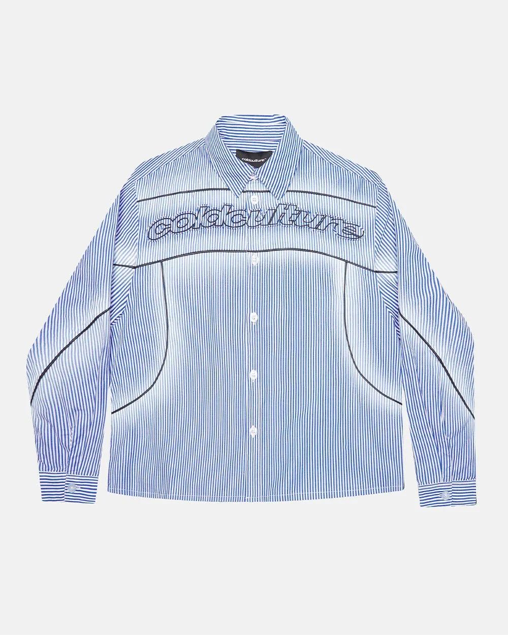 WORLDWIDE LONGSLEEVE SHIRT BLUE & WHITE sold by Cold Culture
