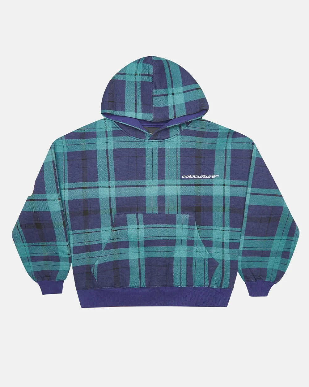 TWO FACES HOODIE NAVY & GREEN sold by Cold Culture product image thumbnail 3