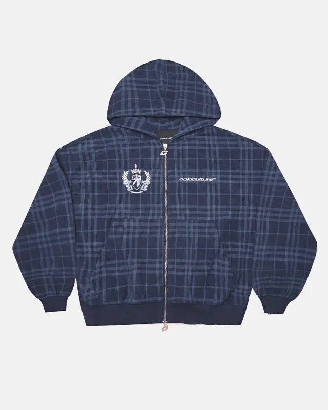 POSH ZIP HOODIE NAVY sold by Cold Culture