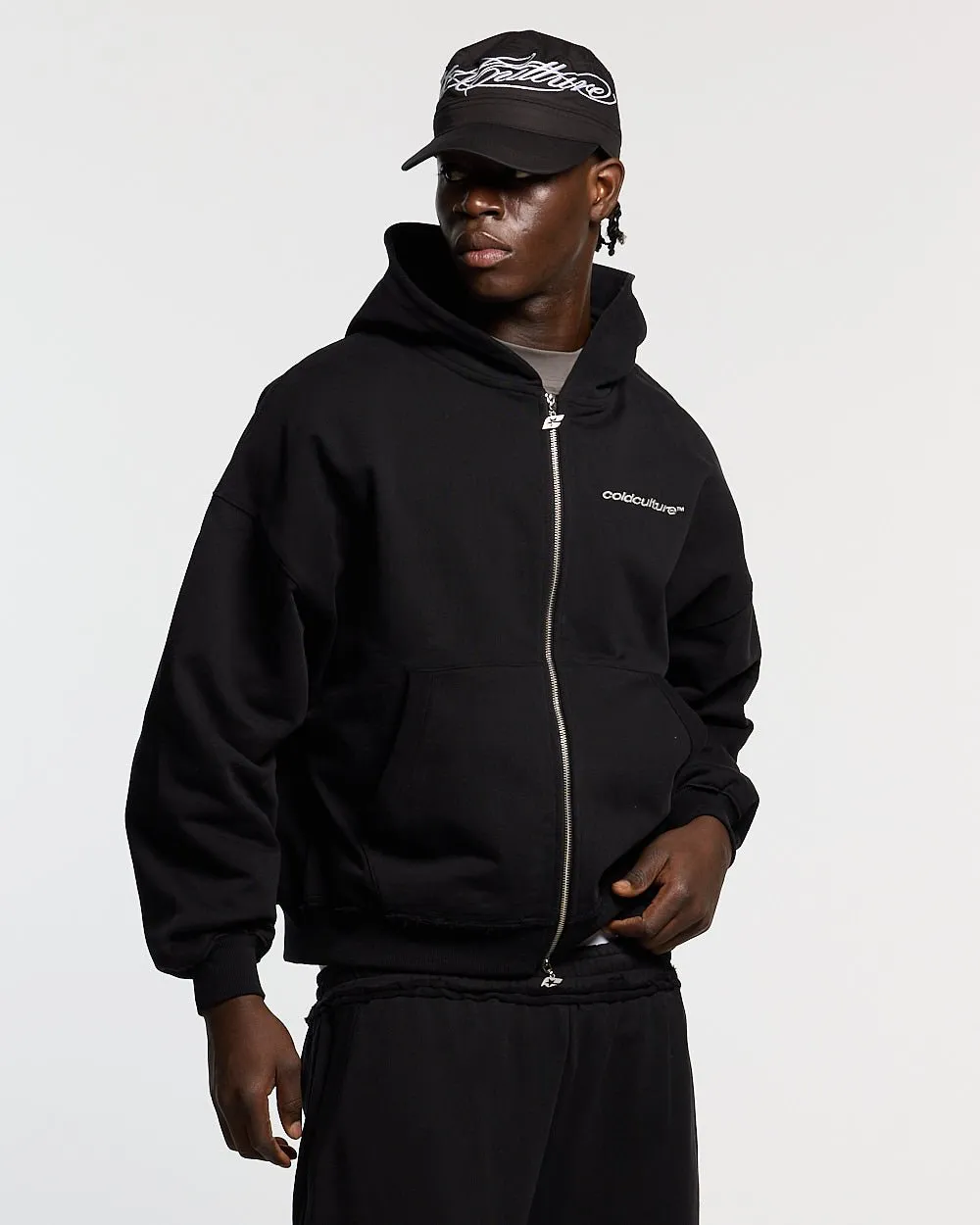 MIDNIGHT SET ZIP UP BLACK sold by Cold Culture product image thumbnail 2