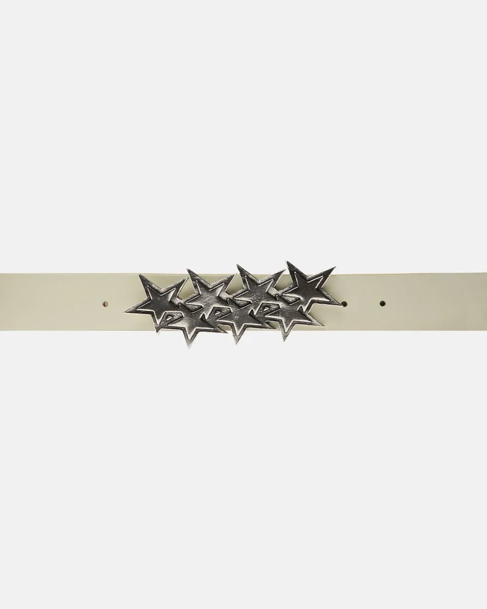 STARS LEATHER BELT WHITE sold by Cold Culture product image thumbnail 3