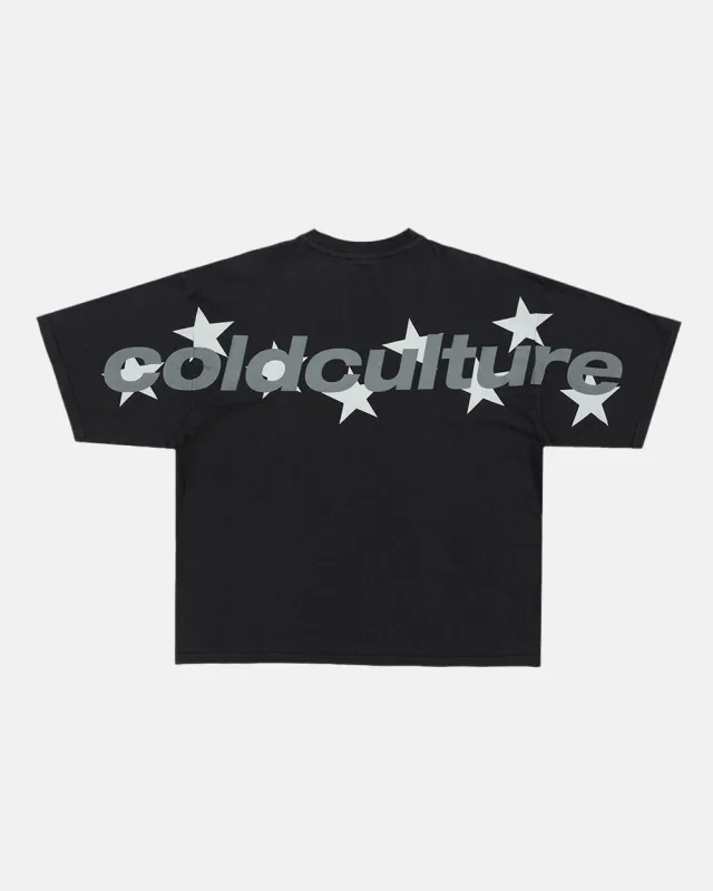 STELLAR TEE BLACK sold by Cold Culture