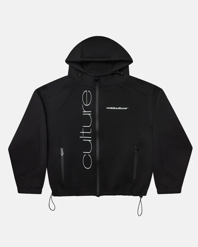 SCUBA ZIP HOODIE GREY & BLACK sold by Cold Culture