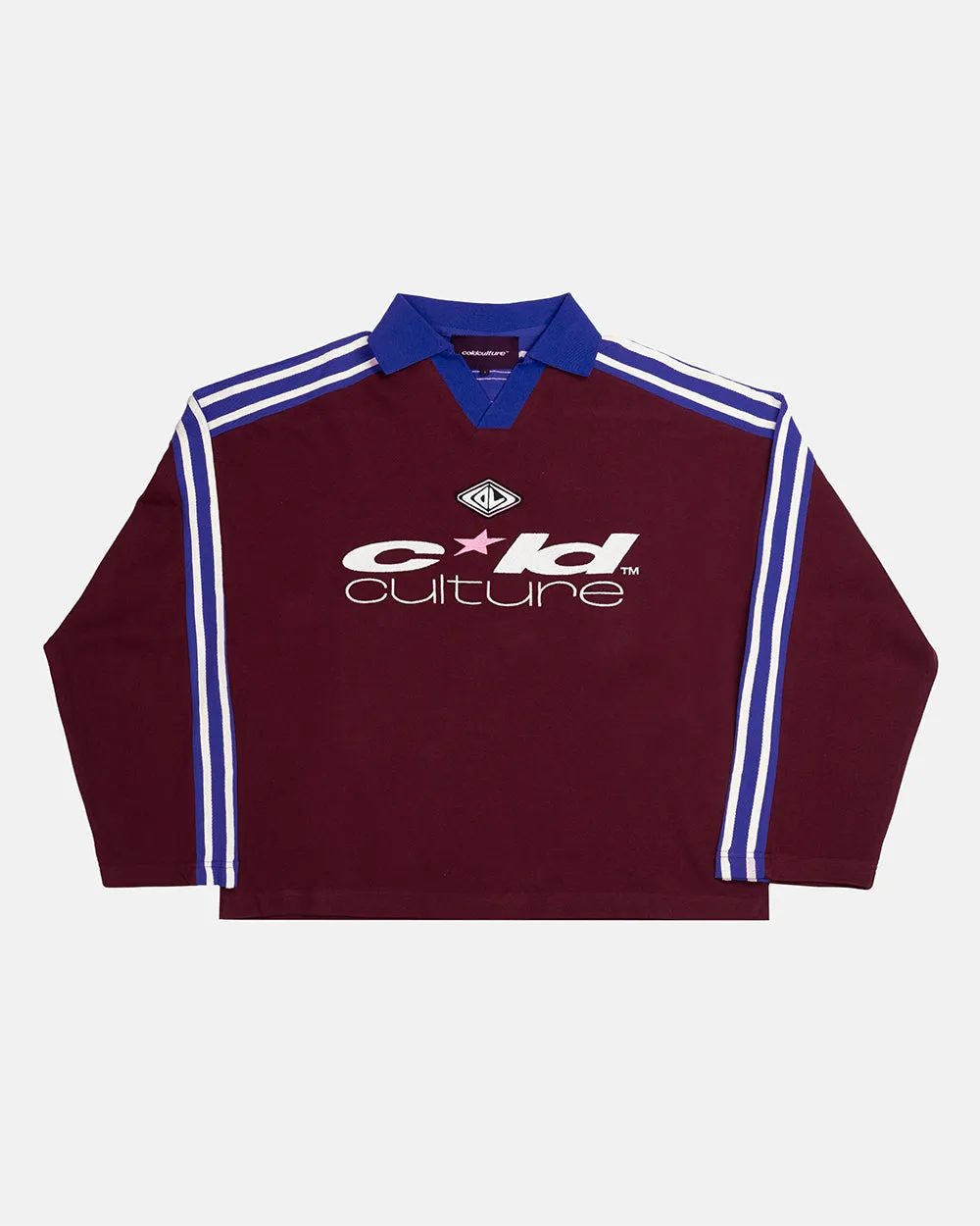CLASSIC RAW POLO LONGSLEEVE BURGUNDY sold by Cold Culture product image thumbnail 2
