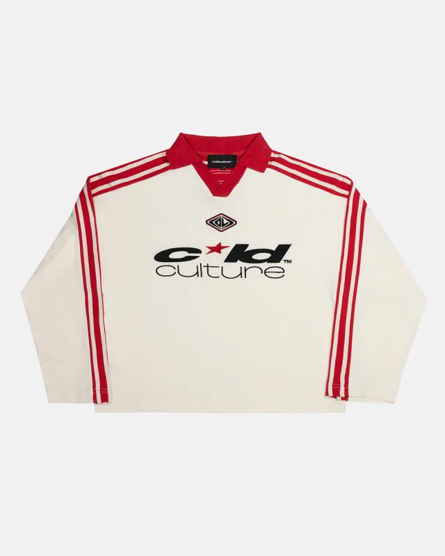 CLASSIC RAW POLO LONGSLEEVE CREAM sold by Cold Culture