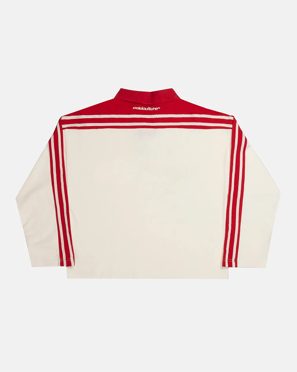 CLASSIC RAW POLO LONGSLEEVE CREAM sold by Cold Culture product image thumbnail 3