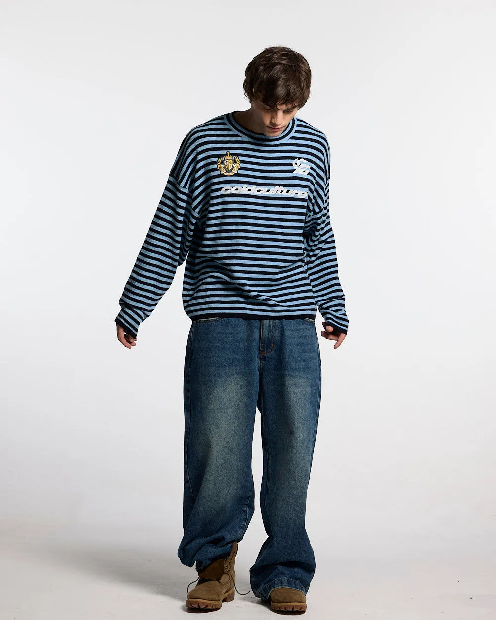 PHARREL LONGSLEEVE DARK & LIGHT BLUE sold by Cold Culture product image thumbnail 4