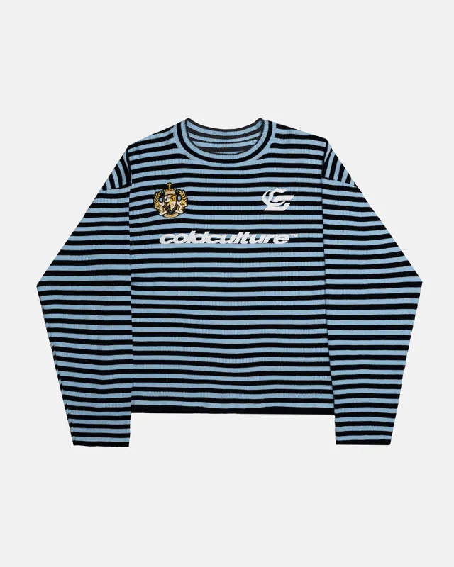 PHARREL LONGSLEEVE DARK & LIGHT BLUE made by Cold Culture