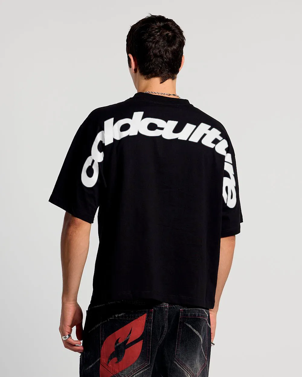 CURVED TEE BLACK & WHITE sold by Cold Culture product image thumbnail 2