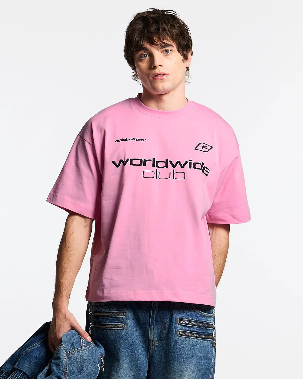 MR WORLDWIDE TEE PINK sold by Cold Culture product image thumbnail 2