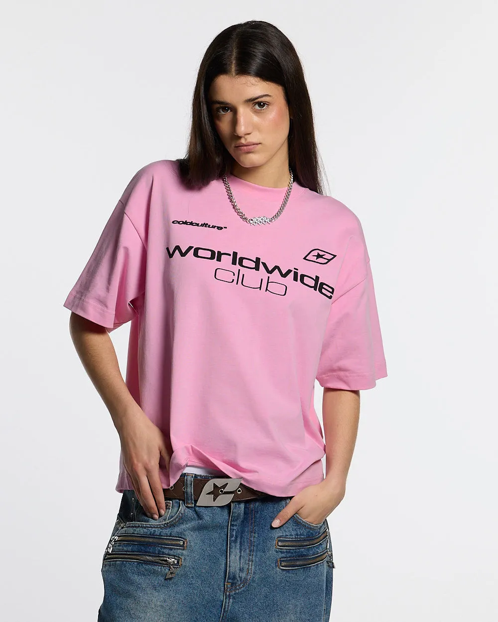 MR WORLDWIDE TEE PINK sold by Cold Culture product image thumbnail 5