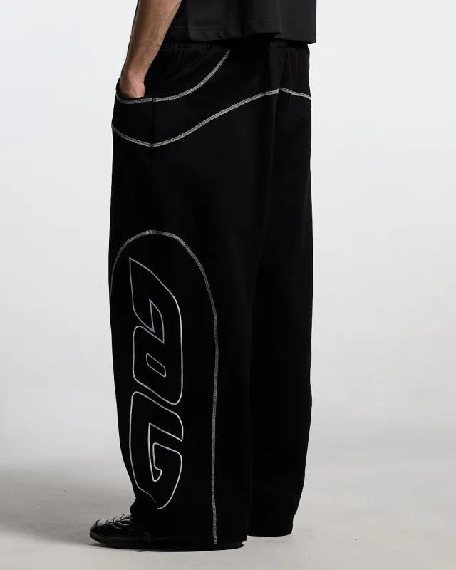 ROLLER SWEATPANTS BLACK sold by Cold Culture