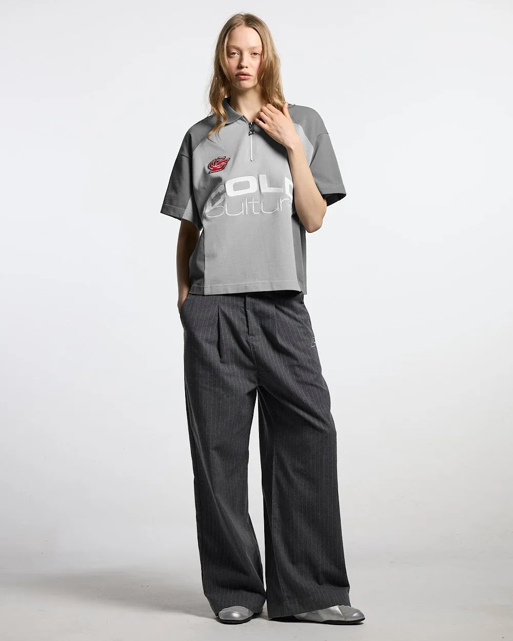 BIKER POLO LIGHT GREY sold by Cold Culture product image thumbnail 5