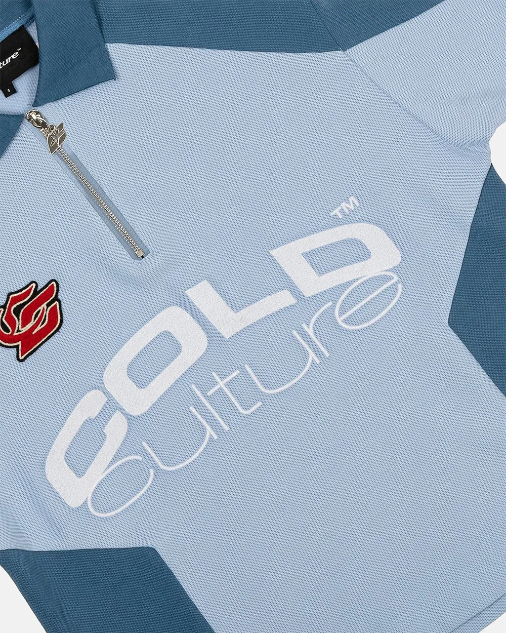 BIKER POLO LIGHT BLUE sold by Cold Culture product image thumbnail 5