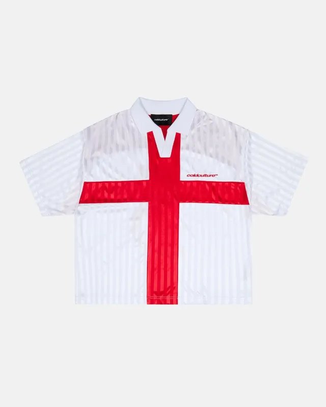 JR FOLKS POLO WHITE sold by Cold Culture