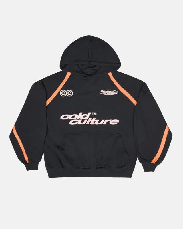 DETAILED HOODIE BLACK made by Cold Culture