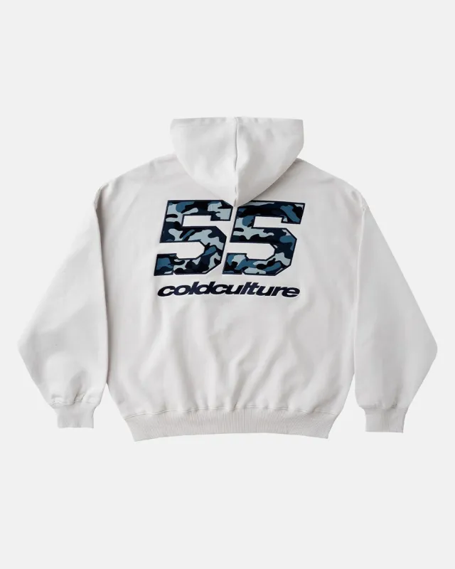 NOVA BEAR HOODIE GREYISH WHITE made by Cold Culture