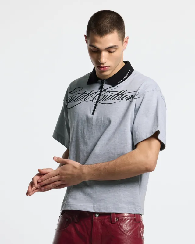 HEAT GYM POLO GREY made by Cold Culture