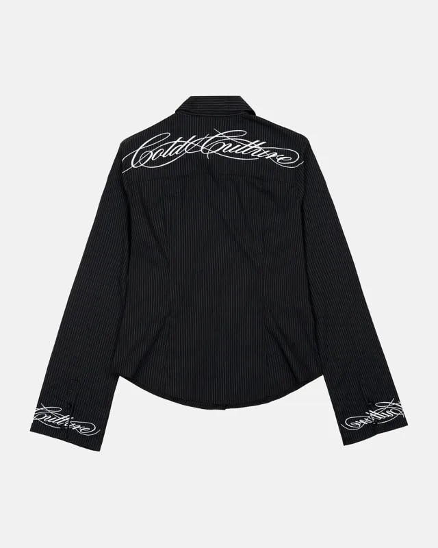 SCRIPT WORLDWIDE SHIRT DARK GREY made by Cold Culture