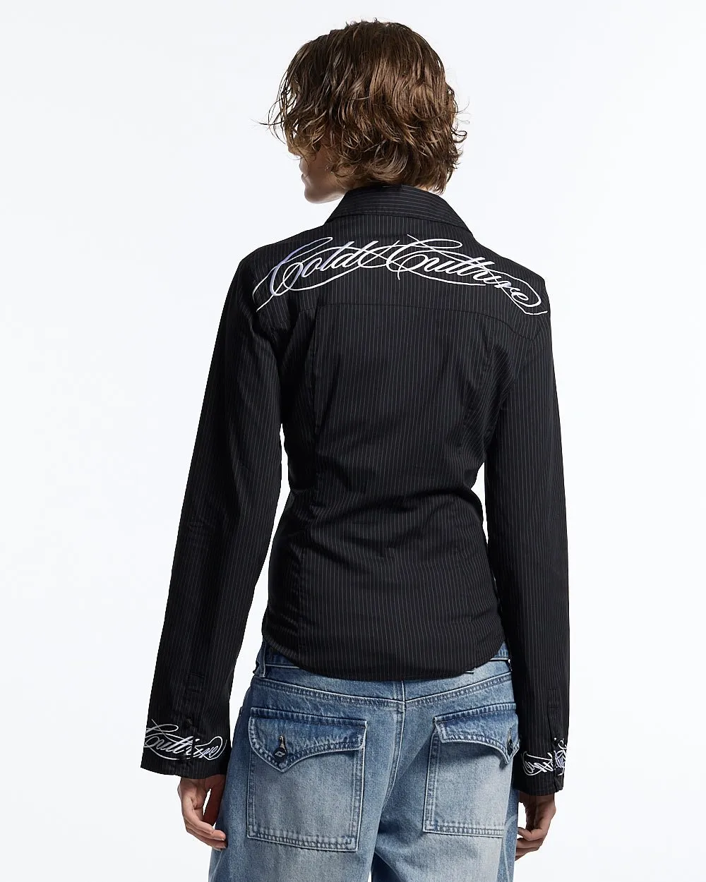 SCRIPT WORLDWIDE SHIRT DARK GREY sold by Cold Culture product image thumbnail 4