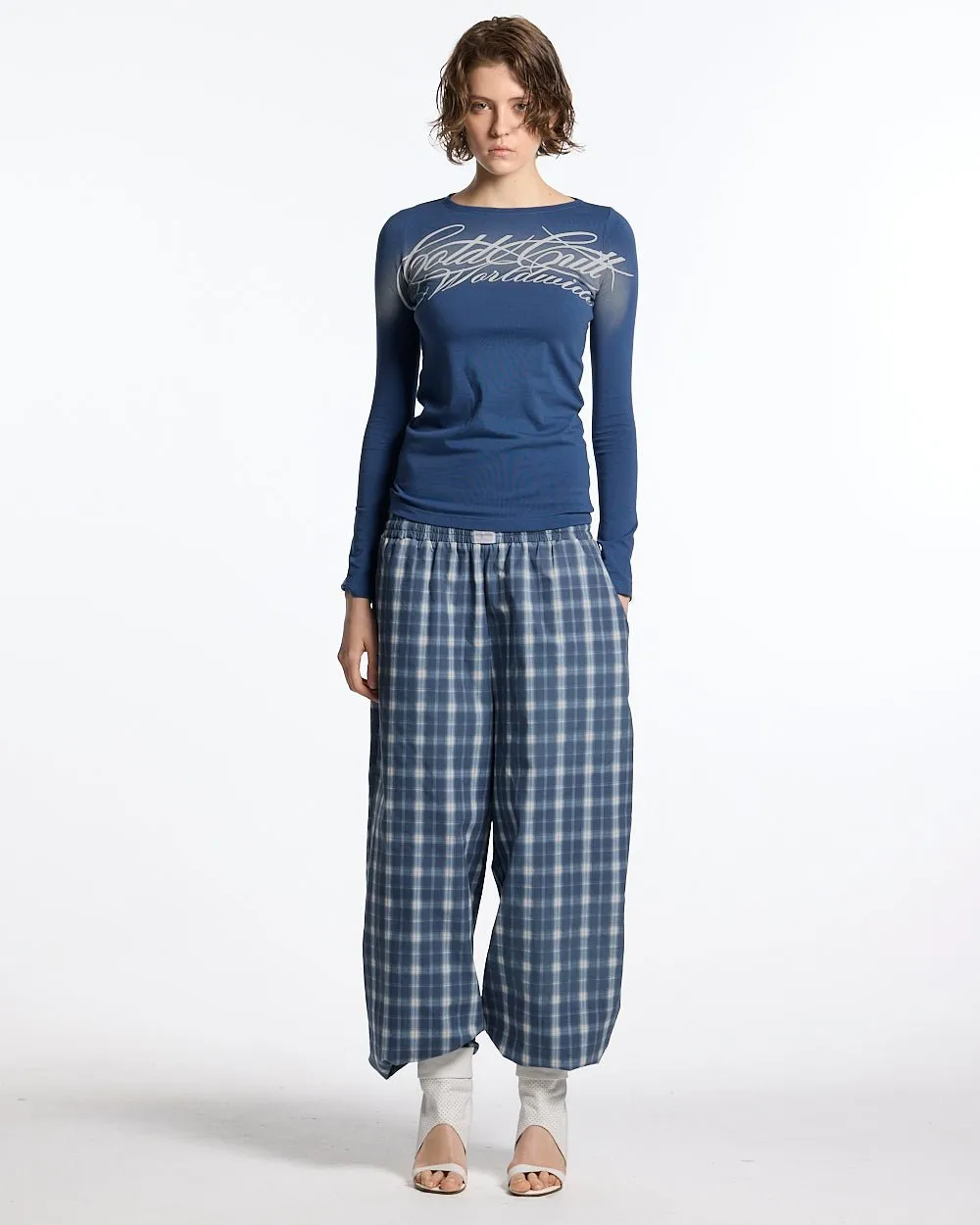 ROUGH LONGSLEEVE TEE BLUE sold by Cold Culture product image thumbnail 5