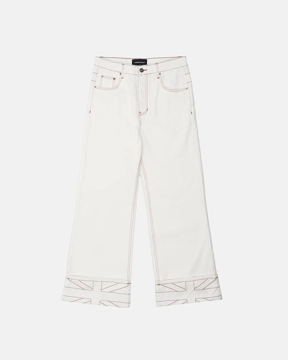 TOP BOY PANTS WHITE sold by Cold Culture product image thumbnail 2