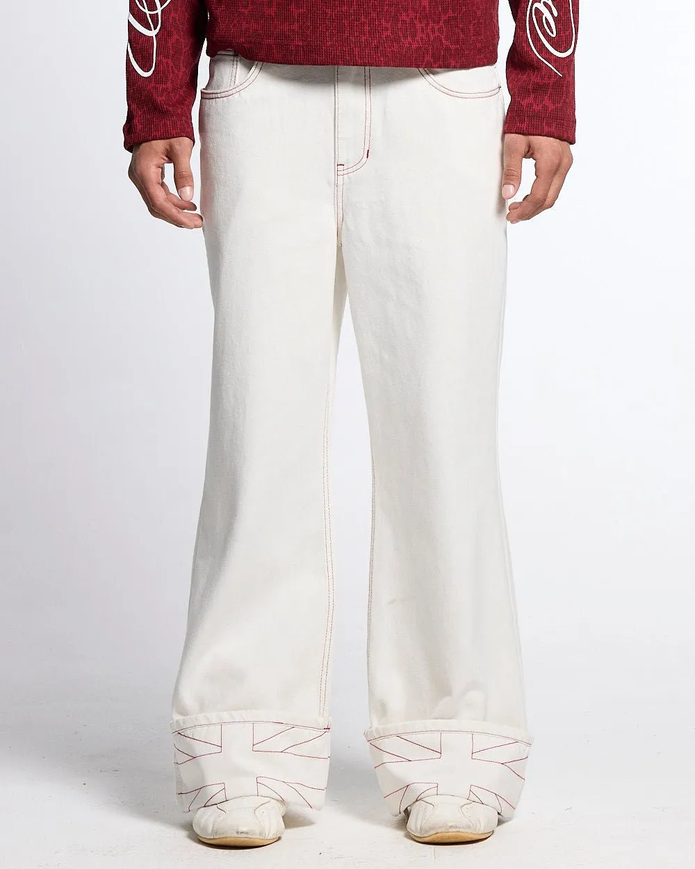 TOP BOY PANTS WHITE sold by Cold Culture