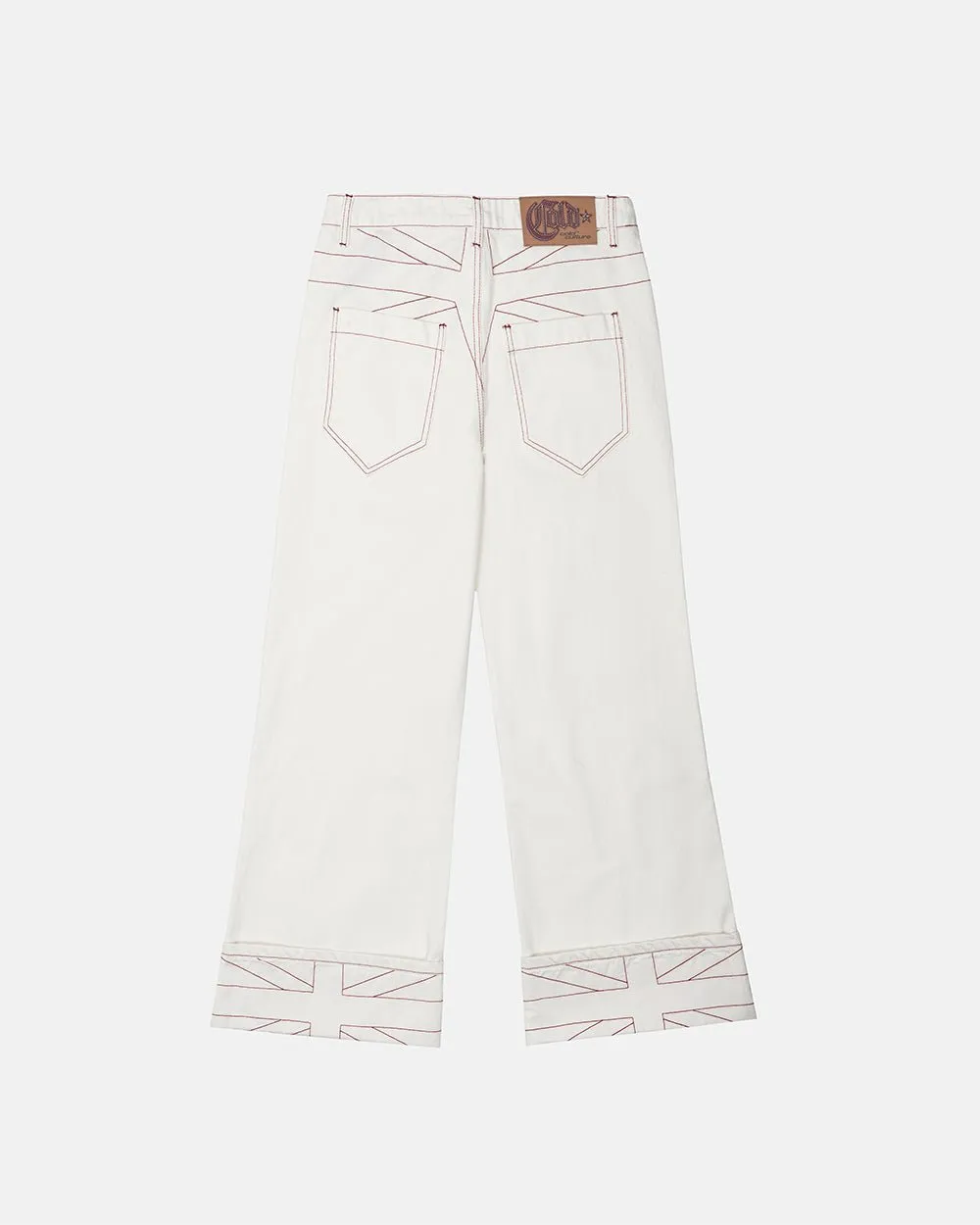 TOP BOY PANTS WHITE sold by Cold Culture product image thumbnail 4