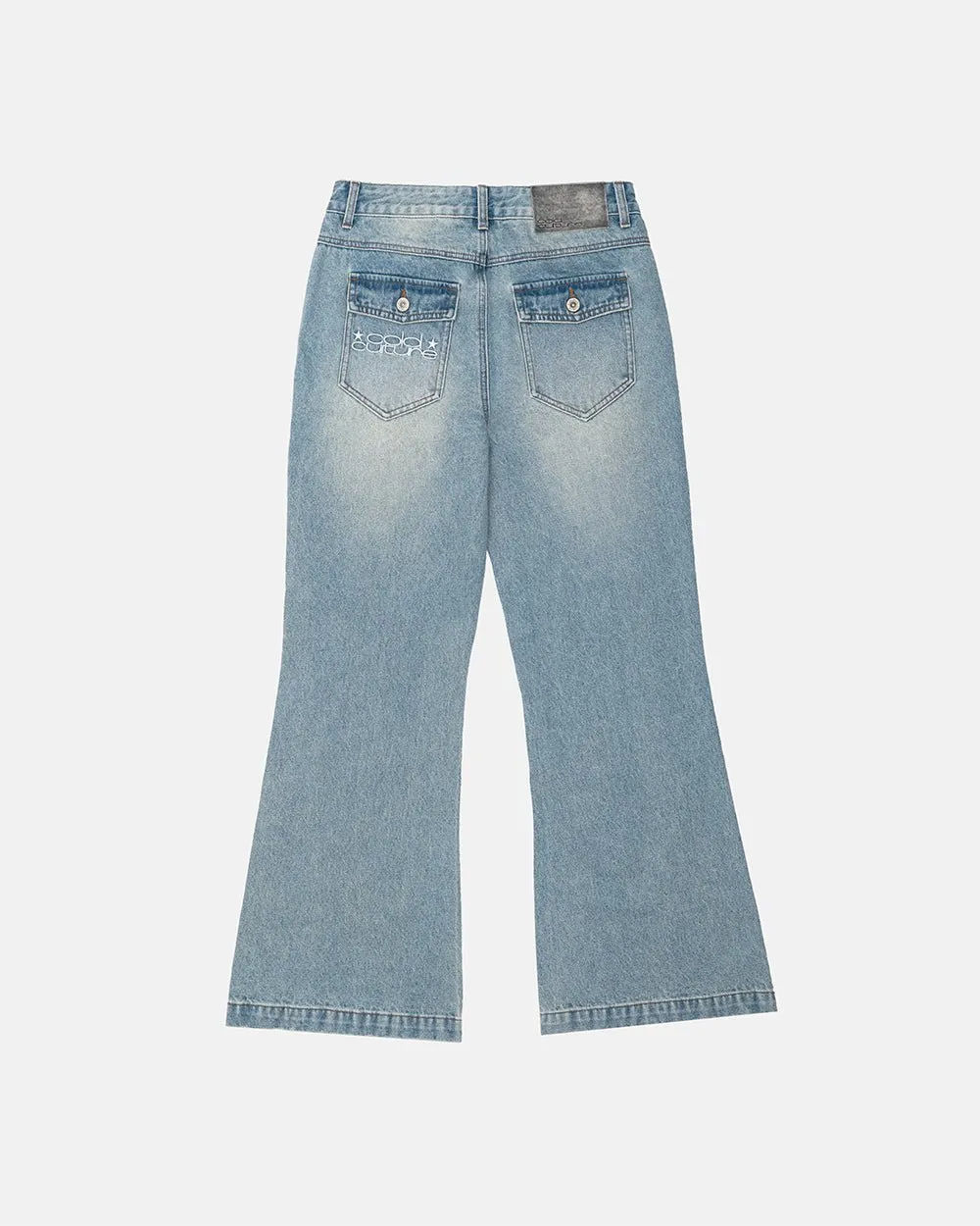 BLURRED V5 BOOTCUT PANTS LIGHT DENIM sold by Cold Culture product image thumbnail 4
