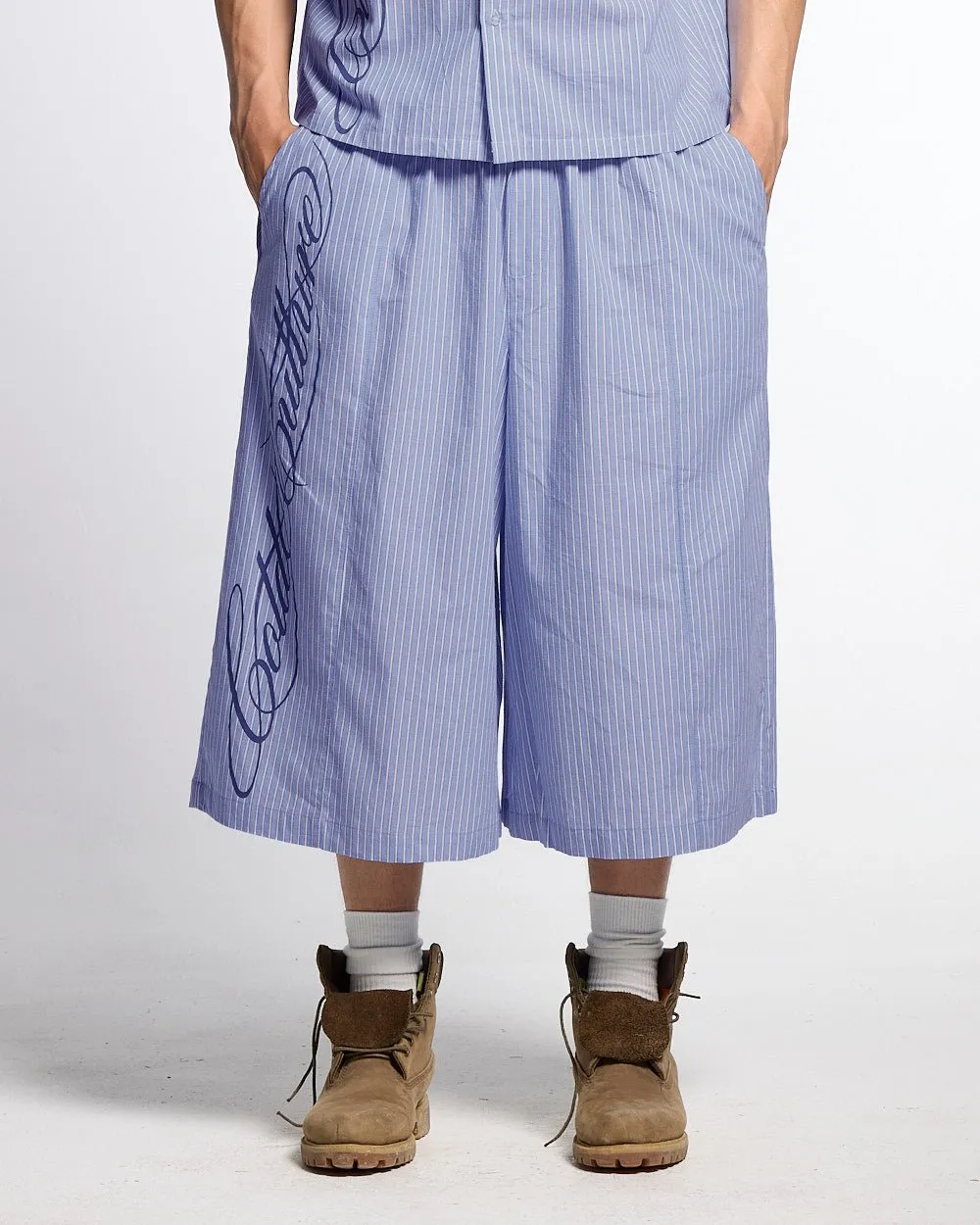 OFFICE SCRIPT SHORTS BLUE sold by Cold Culture
