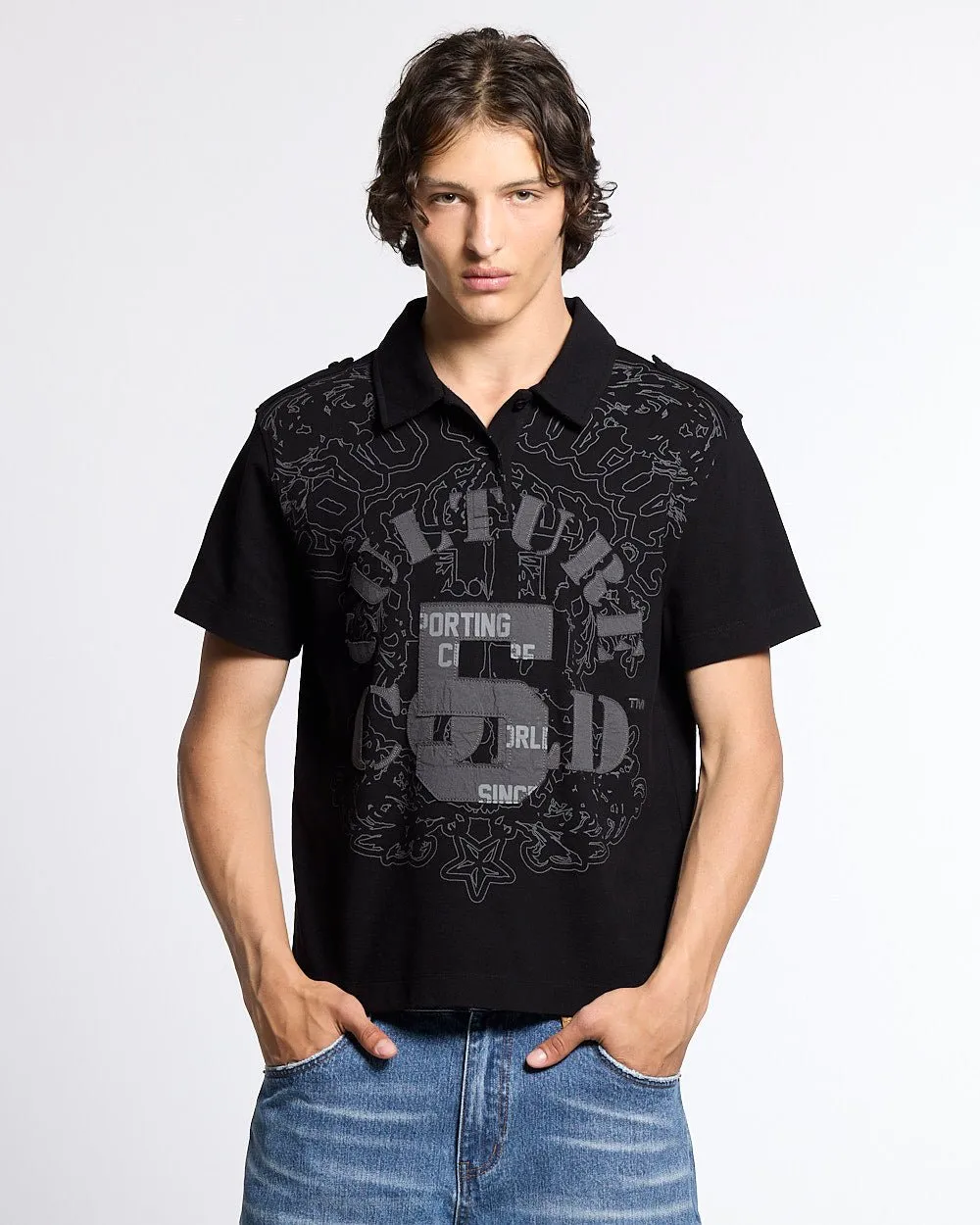 LOOPING POLO BLACK sold by Cold Culture product image thumbnail 2
