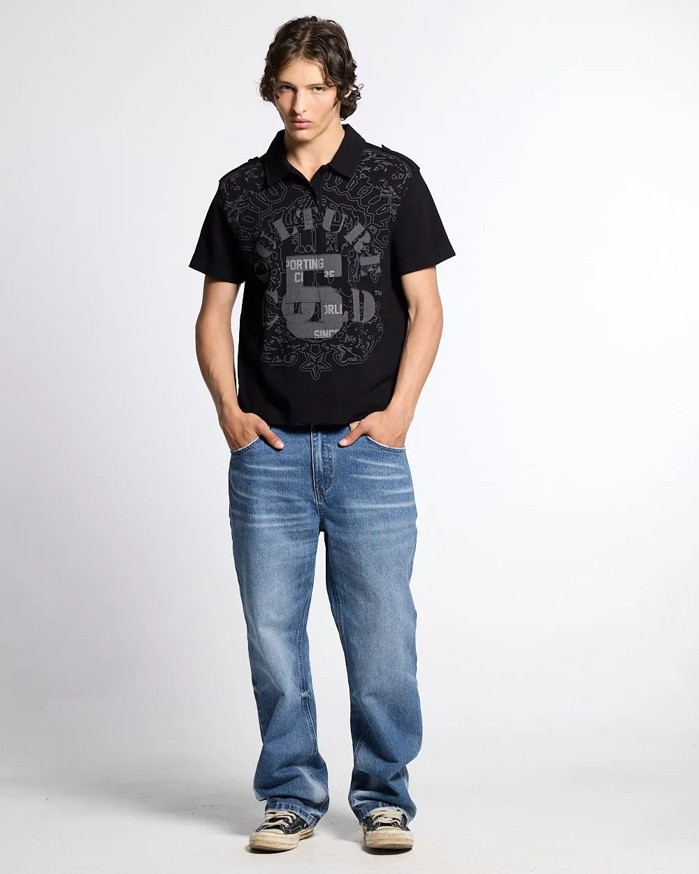LOOPING POLO BLACK sold by Cold Culture product image thumbnail 5