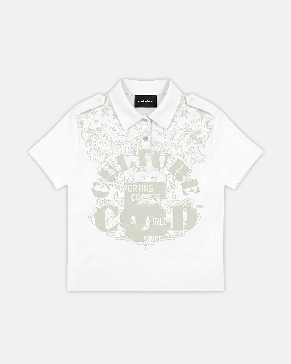 LOOPING POLO WHITE sold by Cold Culture product image thumbnail 2