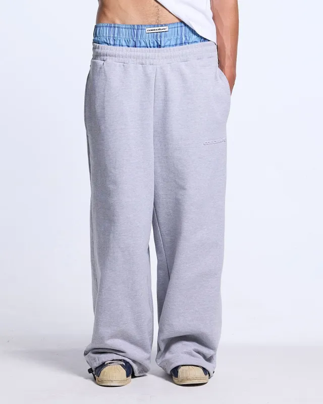 TAKE A PEAK SWEATPANTS HEATHER GREY made by Cold Culture