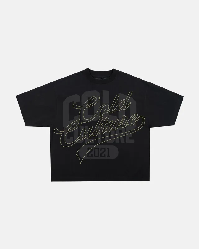 HOMERUN TEE BLACK made by Cold Culture
