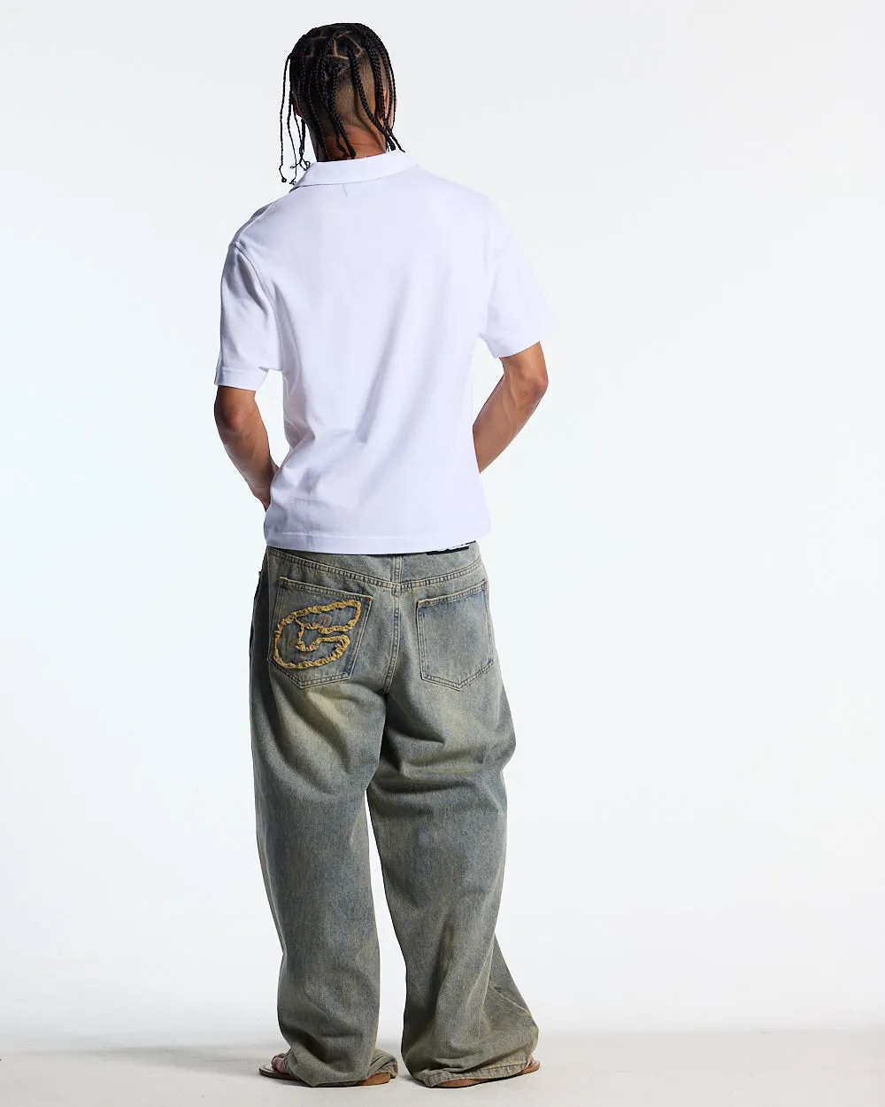TARTAN SCRIPT POLO WHITE sold by Cold Culture product image thumbnail 4